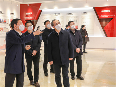 2023年1月，浙江省委常委、组织部长王成来优发国际集团调研企业党建、“未来工厂”、人才建设等工作